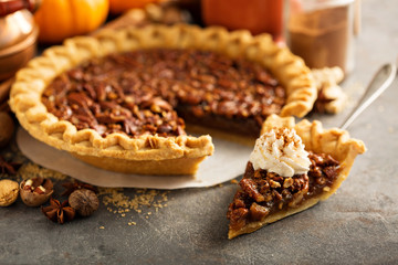 Wall Mural - Traditional pecan pie