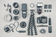 Collection Of Professional Photographic Equipment