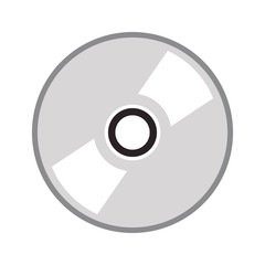 Sticker - cd compact disk icon image vector illustration design 