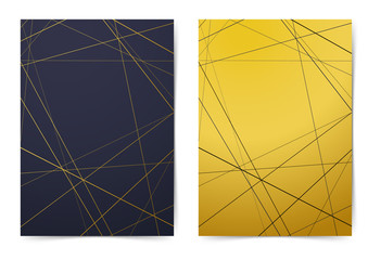 Wall Mural - Modern folder collection with contemporary art-deco style line pattern