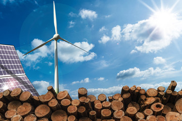 Wall Mural - renewable energy concept