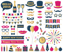 New Year Eve Party Photo Booth Props
