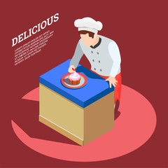 Poster - Delicious Food Maker Background