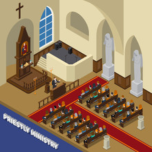 Priestly Ministry Isometric Composition