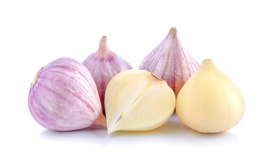 Canvas Print - Elephant garlic isolated on a white background