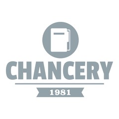 Poster - Chancery logo, simple gray style