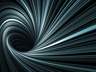 Wall Mural - Abstract digital background, dark spiral tunnel