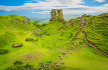 The Famous Fairy Glen, Located In The Hills Above The Village Of Uig On The Isle Of Skye In Scotland.