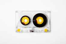 Cassette Tape On White