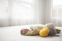 Baby In Crochet Blanket