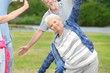© Africa Studio - Group of elderly people training in park