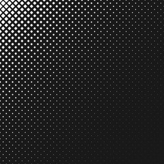Poster - Abstract monochrome rounded square pattern background - vector graphic design from diagonal squares in varying sizes