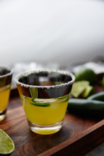 Jalapeno And Lime Margarita Cocktails