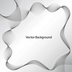 Wall Mural - abstract gray wave. vector abstract background of wave. black and white halftone vector illustration