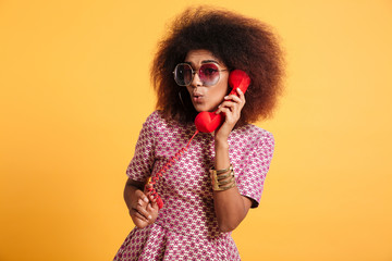 Wall Mural - Portrait of a pretty afro american woman