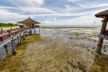 low tide at beach in balesin island