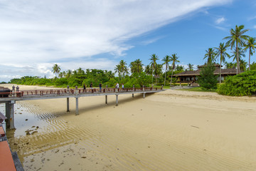 low tide at beach in balesin island