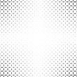 Monochromatic abstract ellipse pattern background - black and white geometric halftone vector design