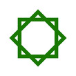 Islamic star octagonal shape vector