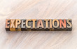 © MarekPhotoDesign.com - expectations word abstract in wood type