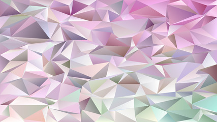 Poster - Abstract mosaic chaotic triangle pattern background - geometrical vector graphic design from light colored triangles