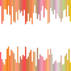 Poster - Color abstract background from vertical lines - geometrical vector graphic design
