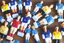 Collection Of Table Top Football Game Players