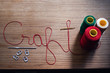 © absphotography/Stocksy - The words craft spelled out in yarn and other crafting items