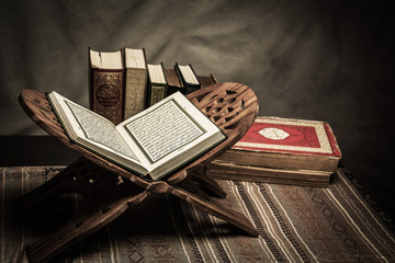 Wall Mural - Koran - holy book of Muslims ( public item of all muslims ) on the table , still life