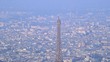 Panoramic aerial view Paris city skyline with the Eiffel Tower and river Seine