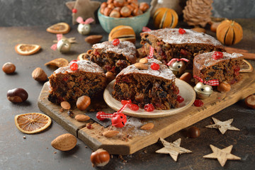 Wall Mural - Christmas fruit cake