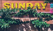 © Wizemark/Stocksy - Word 'Sunday' as a public display sign