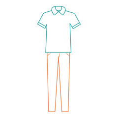 Poster - male casual clothes icon