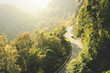 © Arcansél - Mountain road with small white van