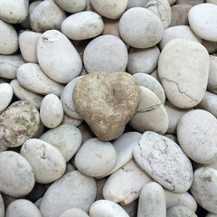 Heart shaped stone