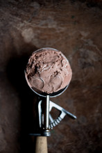 Scoop Of Chocolate Ice Cream