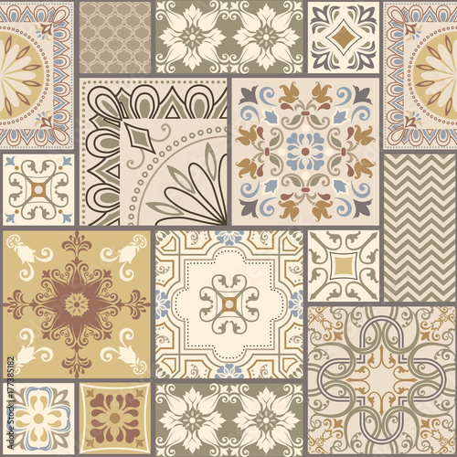 patchwork-wzor-z-ornamentami-geometrycznymi