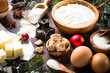 © nadianb - Ingredients for cooking christmas  baking