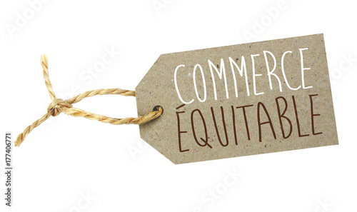 Photographie Étiquette commerce équitable