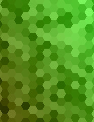 Poster - Green color abstract hexagonal honey comb background