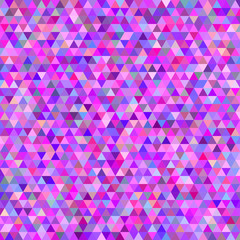 Poster - Pink colorful abstract regular triangle mosaic background