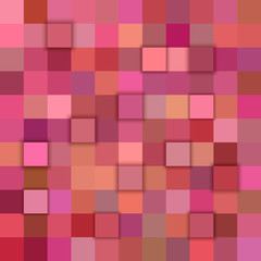 Poster - Color abstract 3d cube mosaic background from squares