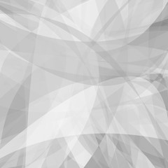 Poster - Grey abstract motion background from dynamic curves - vector design