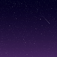 Wall Mural - night sky with stars - universe vector texture