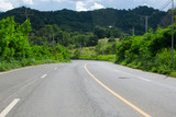 Fototapeta Natura - road to city thailand asia 