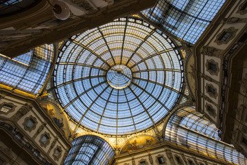  The Galleria Vittorio Emanuele II, one of the world's oldest shopping malls. Housed within a four-story double arcade, it is named after the first king of Italy