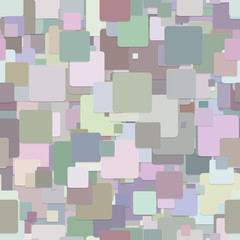 Poster - Seamless geometric square background pattern - vector design from squares in multicolored tones with shadow effect