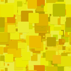 Poster - Repeating abstract geometric square pattern background - vector graphic design from yellow squares