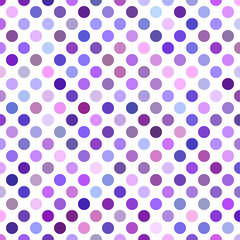 Poster - Colored dot pattern background - geometric vector illustration from purple circles