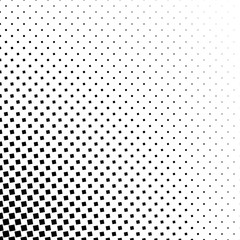 Poster - Monochrome square pattern - geometric abstract vector background graphic from angular squares